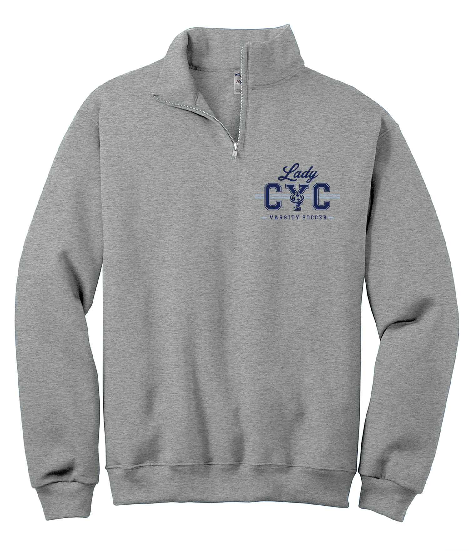 SOUTH SIDE HS GIRLS VARSITY SOCCER Embroidered 1/4 zip sweatshirt