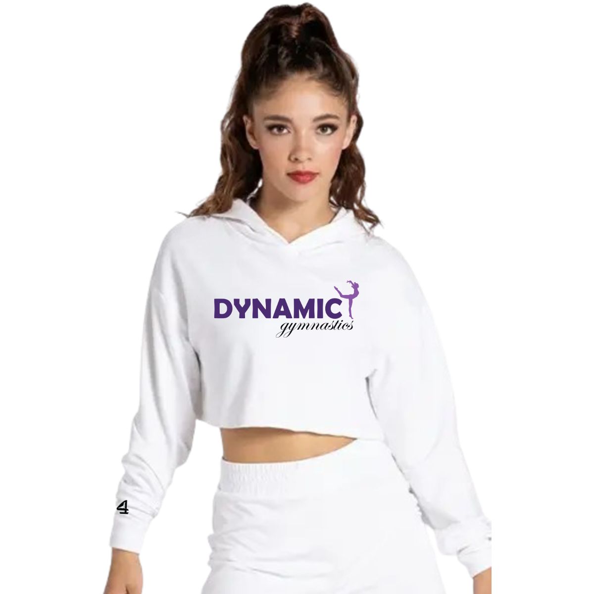 Dynamic Gymnastics Youth Long Sleeve Cropped Hoodie