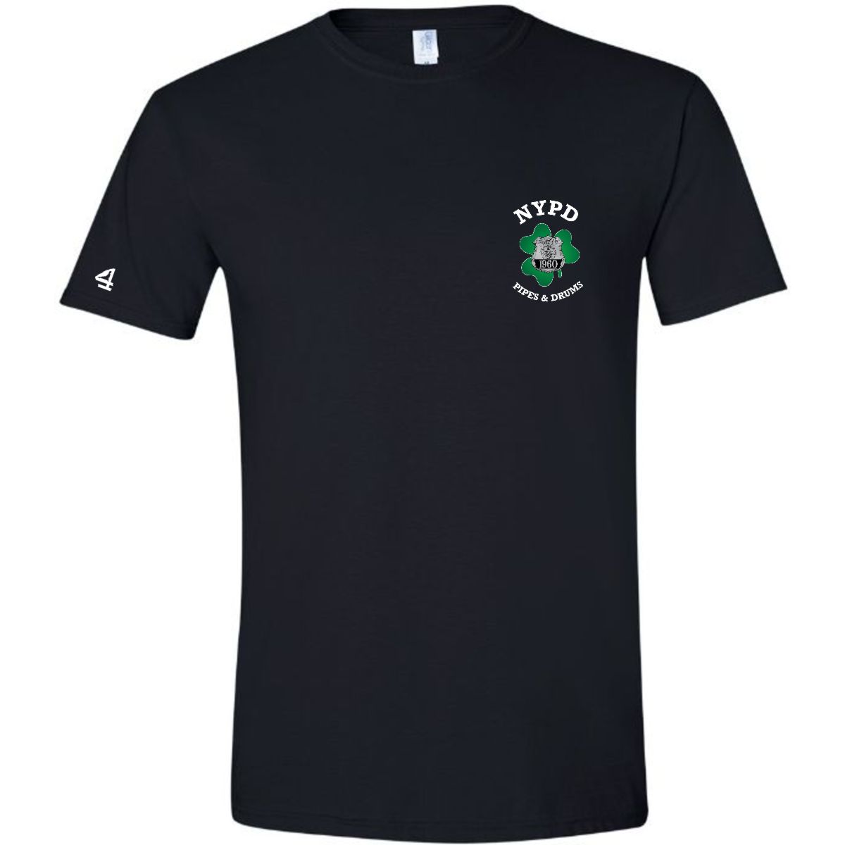 NYPD PIPES AND DRUMS Shamrock Short Sleeve Tee