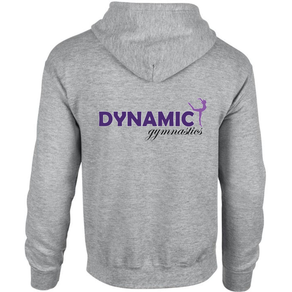 Dynamic Gymnastics ADULT SIZE Heavy Blend Full-Zip Hood