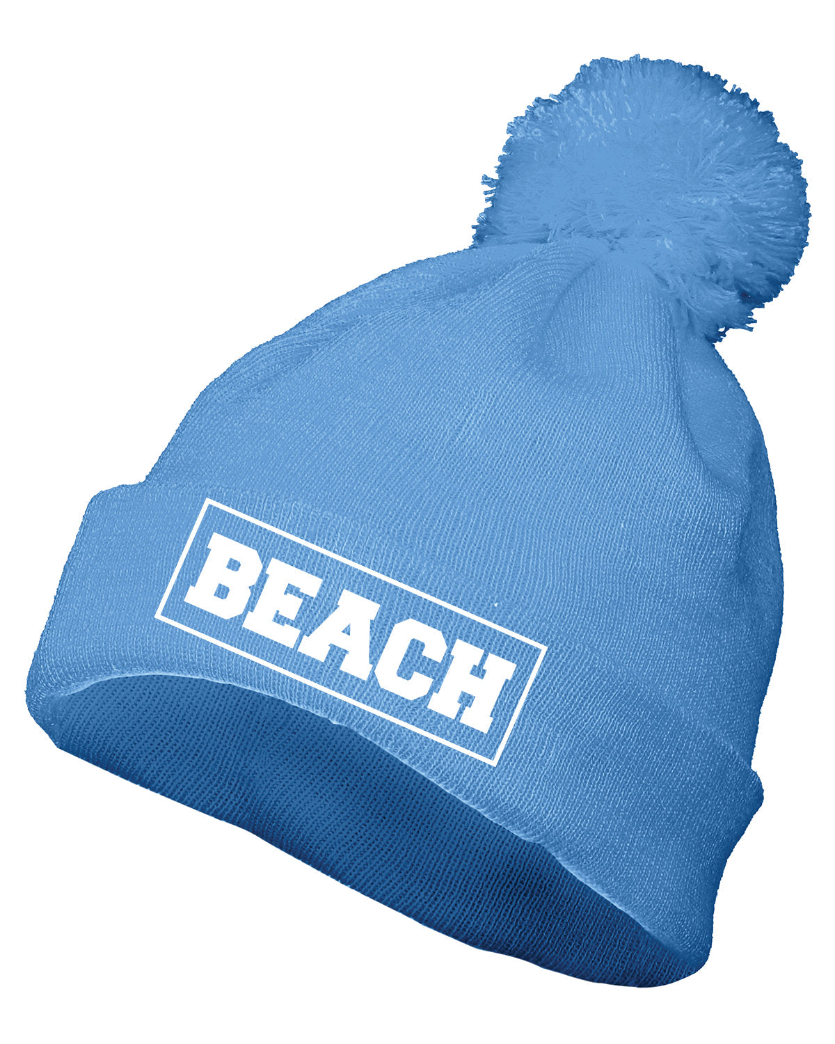 Long Beach High School Lacrosse Embroidered Pom Pom Hat