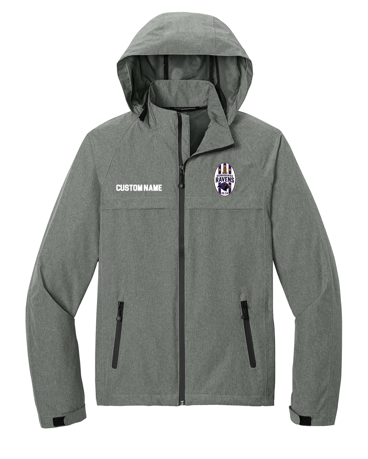 SEWANHAKA RAVENS BOYS SOCCER PRINTED WATERPROOF JACKET J333