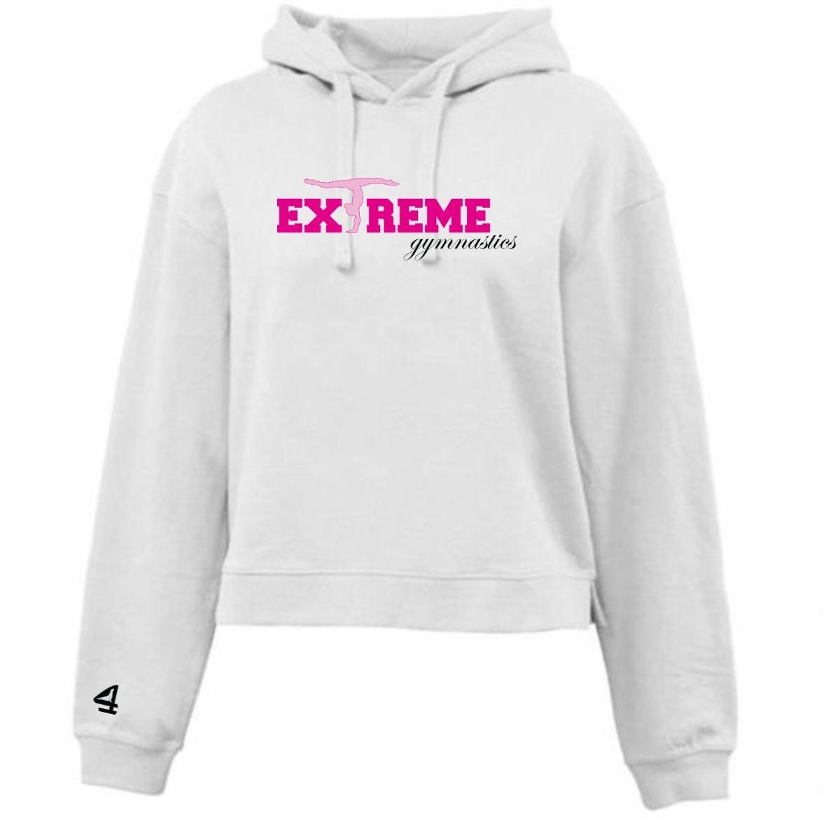 Extreme Gymnastics Adult Crop Fleece Hoodie