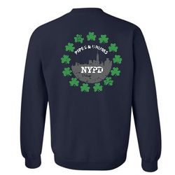 NYPD PIPES AND DRUMS Shield Crewneck
