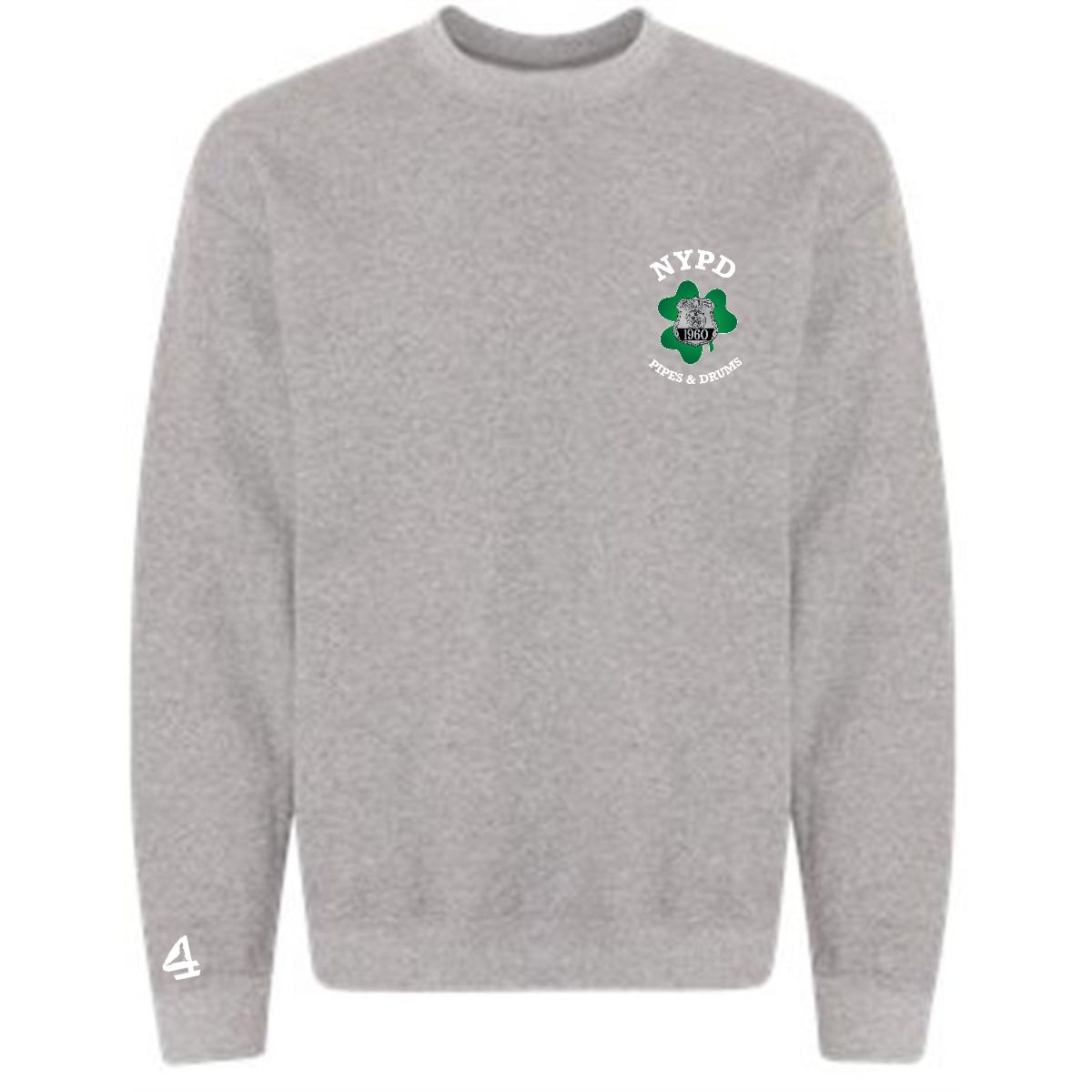 NYPD PIPES AND DRUMS Shamrock Crewneck