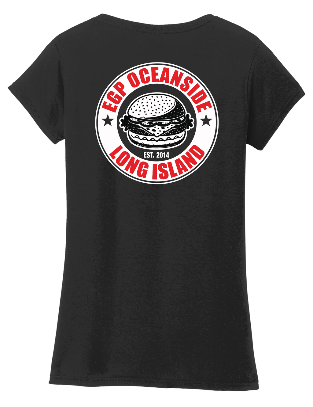 EPG OCEANSIDE SHORT SLEEVE WOMENS FITTED  V-NECK SHIRT 64V00L