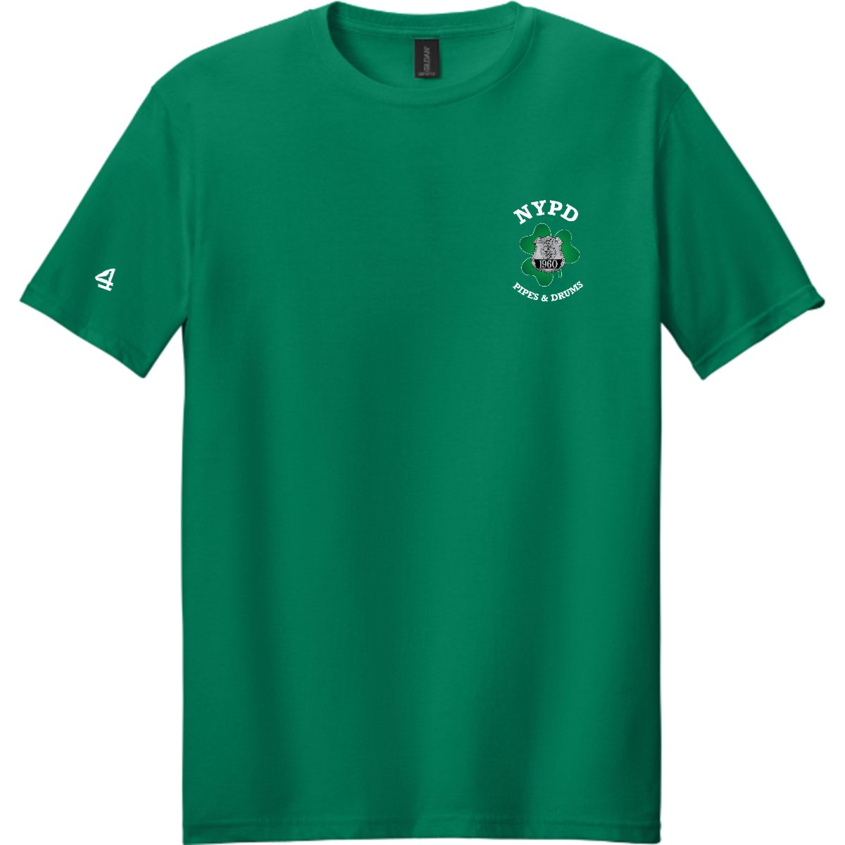 NYPD PIPES AND DRUMS Shamrock Short Sleeve Tee
