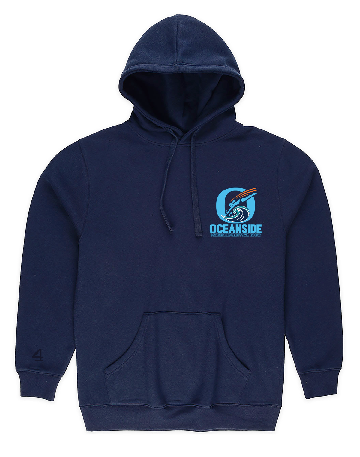 OCEANSIDE GIRLS VARSITY SWIM AND DIVE BUOY4 HOODIE