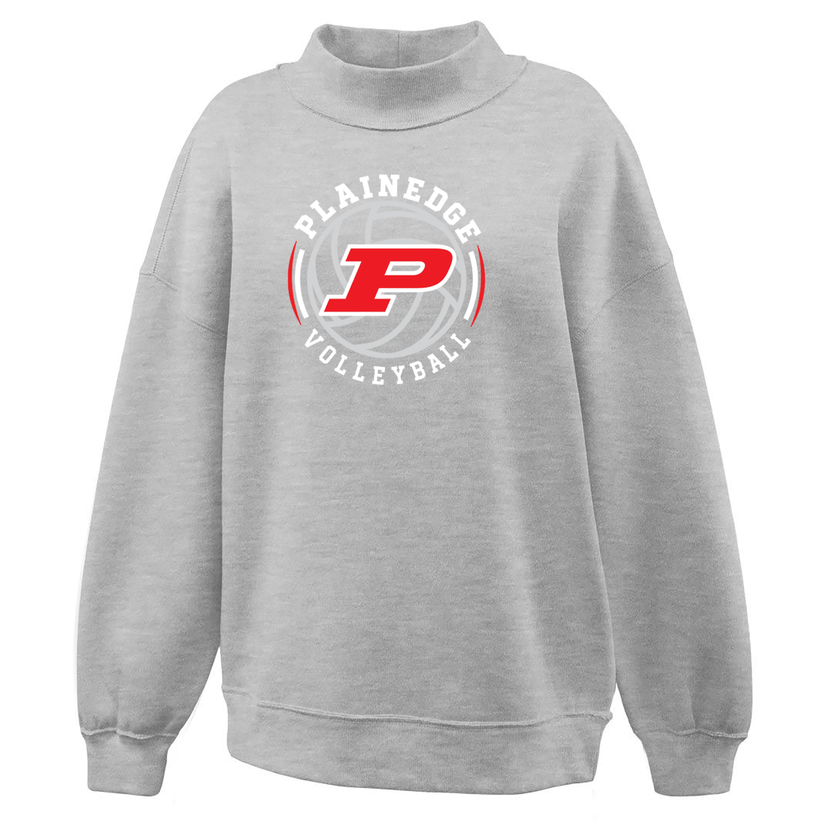 PLAINEDGE VOLLEYBALL Pennant Juliet Mock-neck sweatshirt