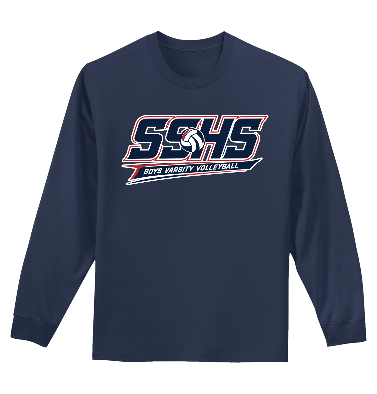 SSHS BOYS VARSITY VOLLEYBALL Long Sleeve COTTON T-SHIRT