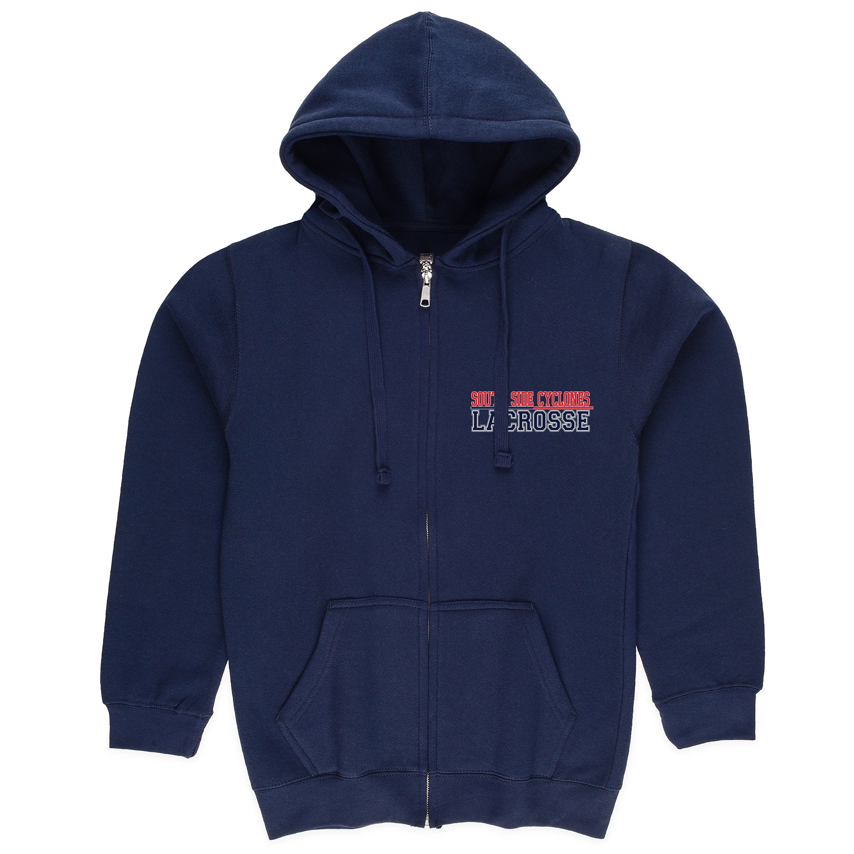 South Side Cyclones Lacrosse Full Zip Hoodie