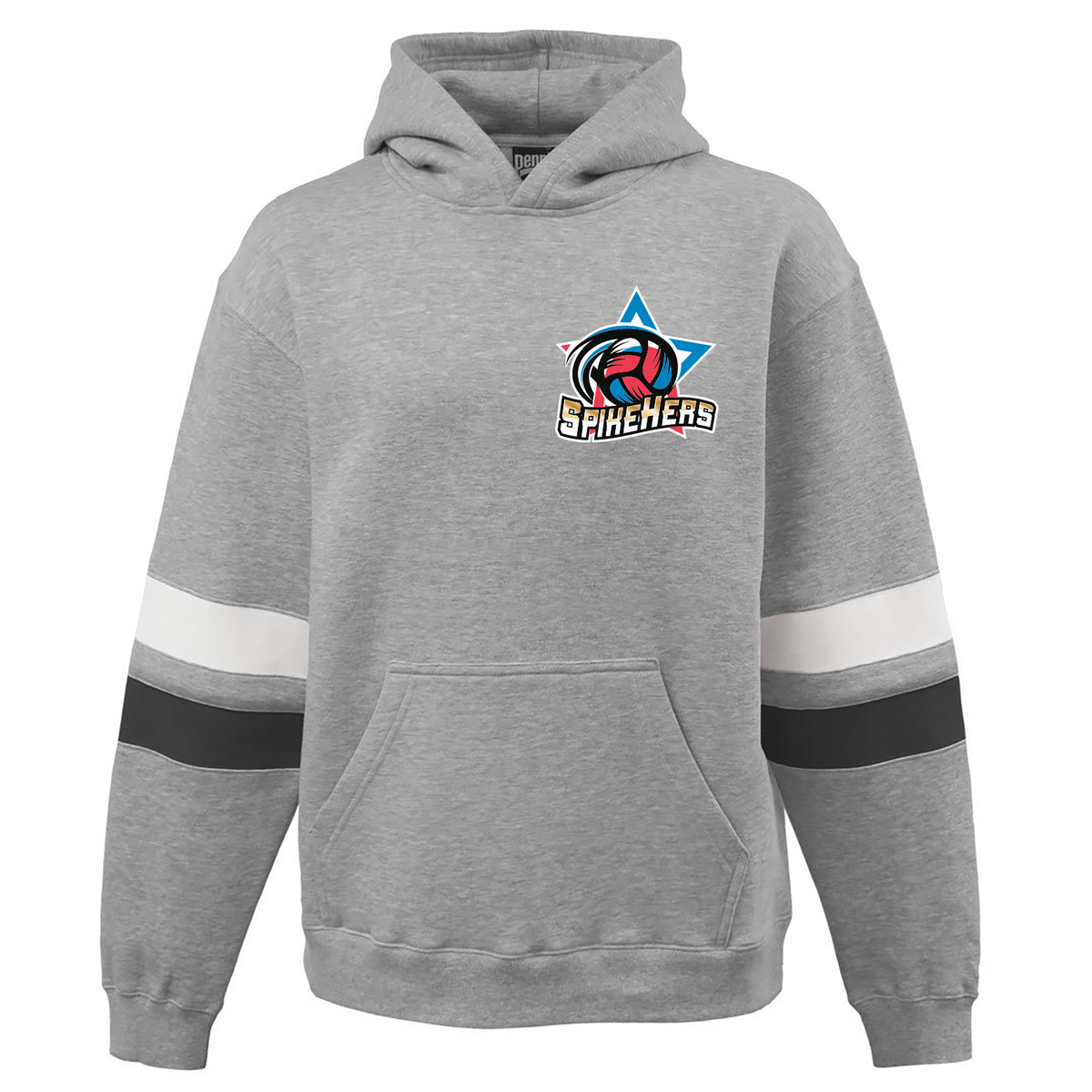 Spikehers Volleyball Pennant Varsity Hoodie