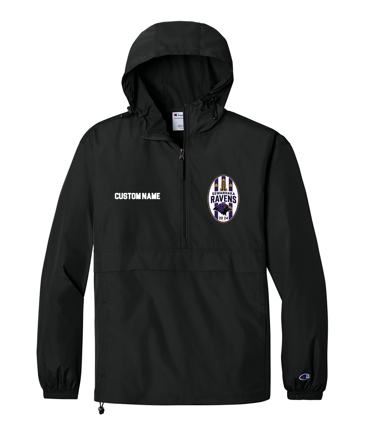 SEWANHAKA RAVENS BOYS SOCCER PRINTED CHAMPION WINDBREAKER c0200