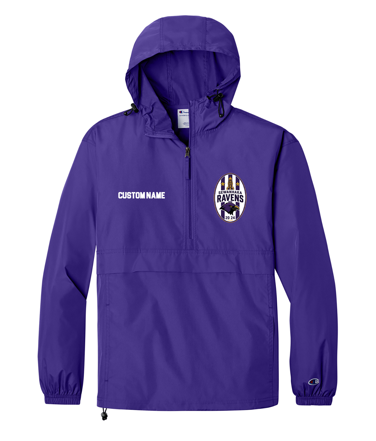 SEWANHAKA RAVENS BOYS SOCCER PRINTED CHAMPION WINDBREAKER c0200