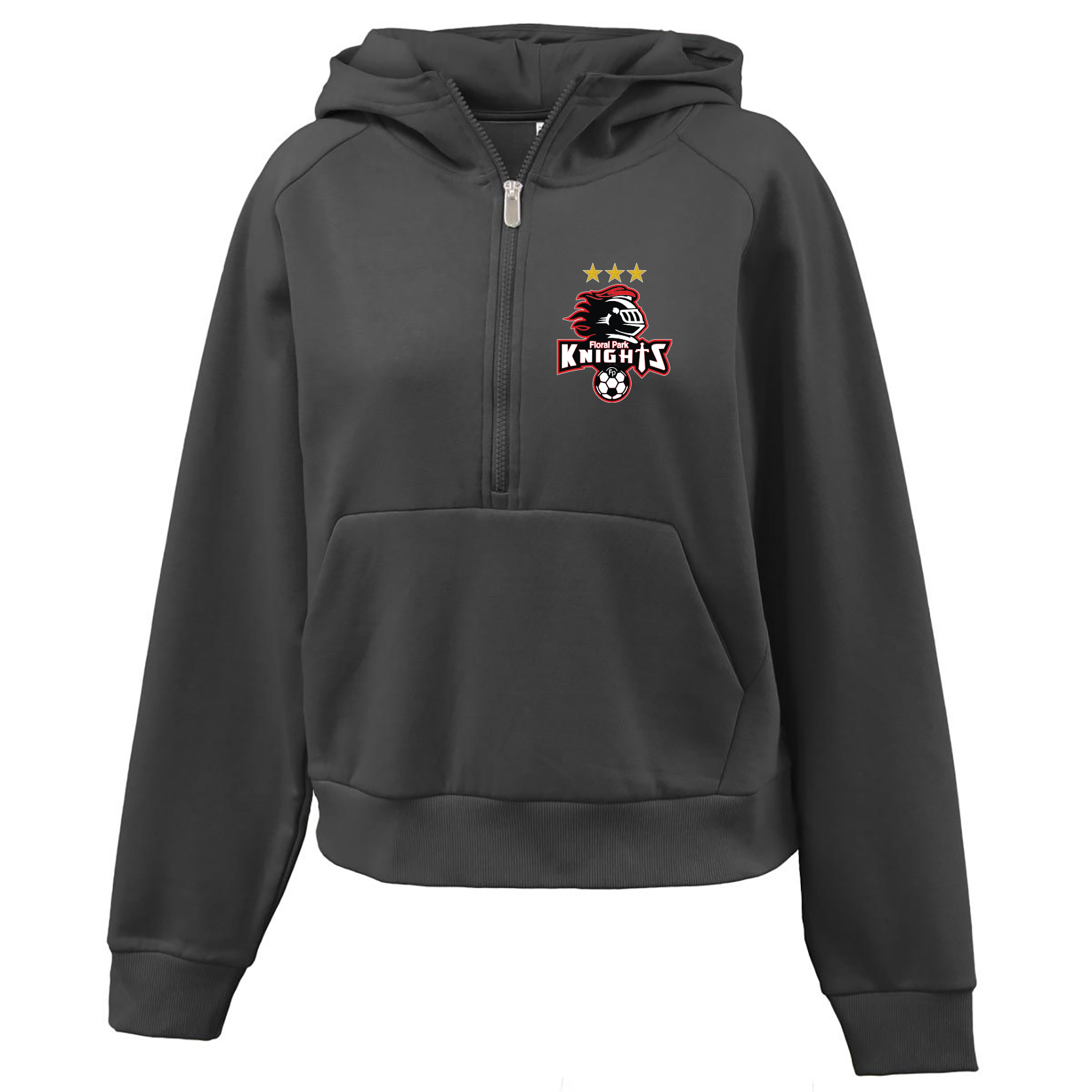 FLORAL PARK SOCCER  Pennant Women's 1/2 Zip Hoodie (Copy)