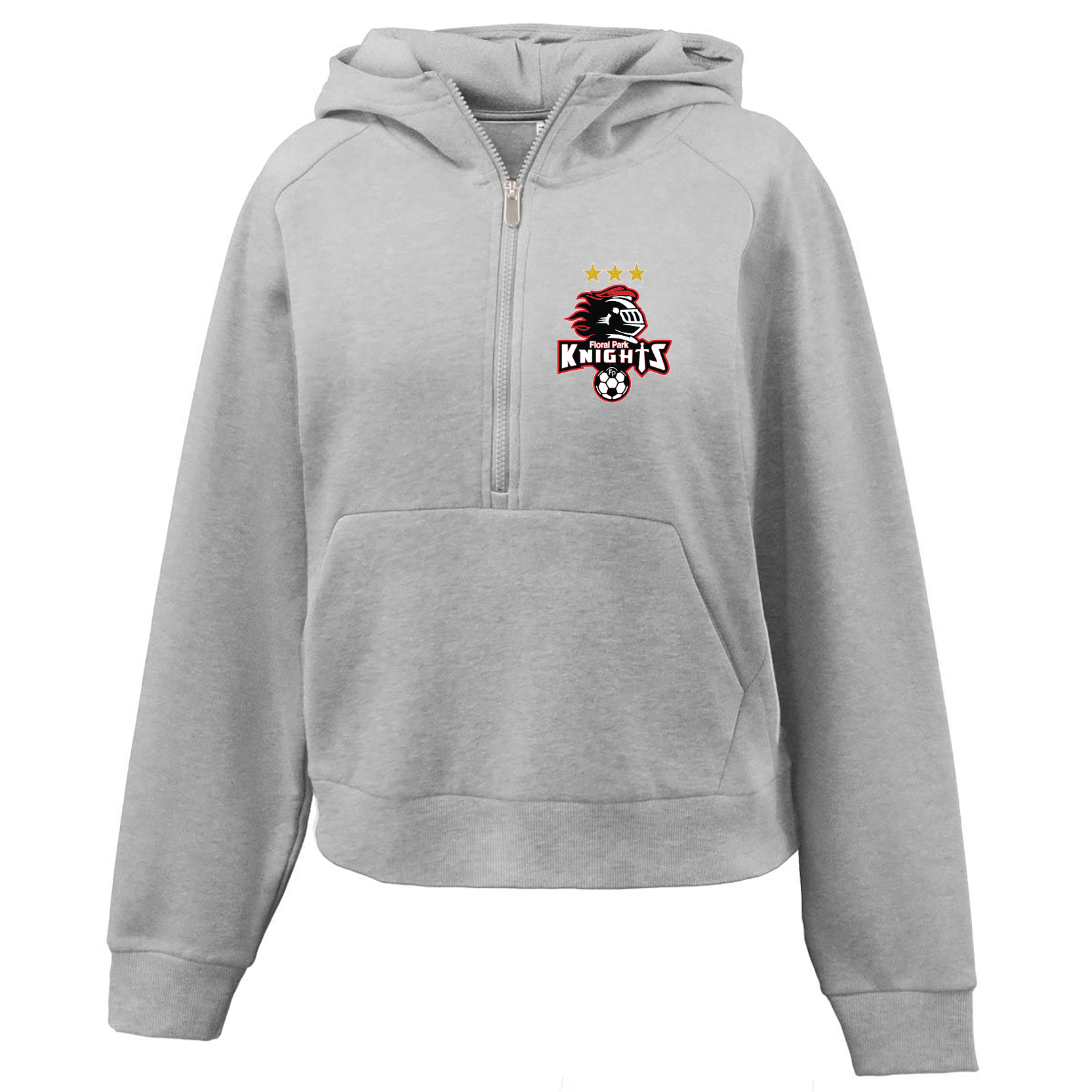 FLORAL PARK SOCCER  Pennant Women's 1/2 Zip Hoodie (Copy)