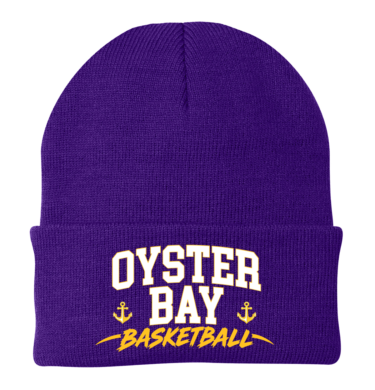 Oyster Bay Basketball embroidered Beanie CP90