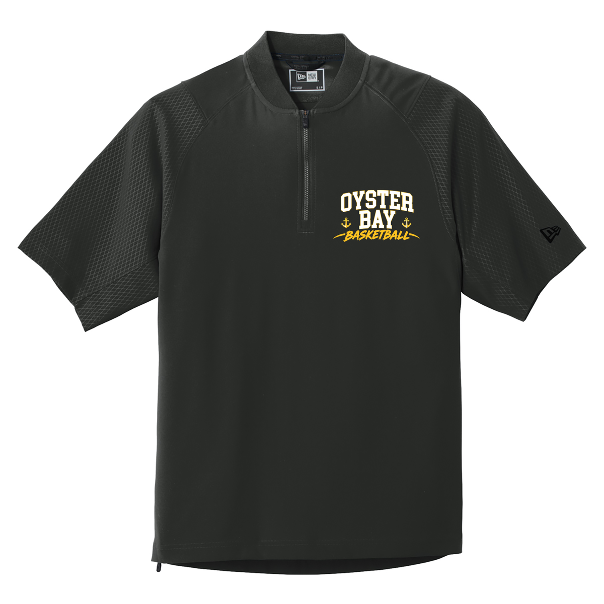 Oyster Bay Basketball Printed New Era Cage short sleeve 1/4zip