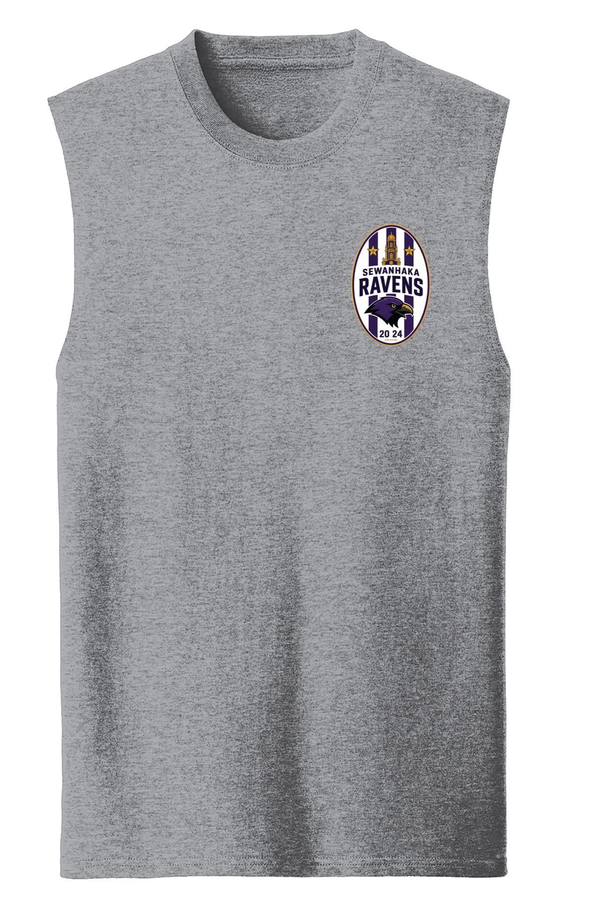 SEWANHAKA RAVENS BOYS SOCCER SLEEVELESS COTTON SHIRT PC54SL
