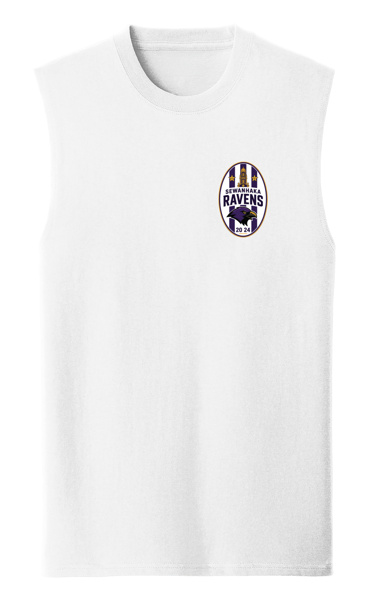 SEWANHAKA RAVENS BOYS SOCCER SLEEVELESS COTTON SHIRT PC54SL