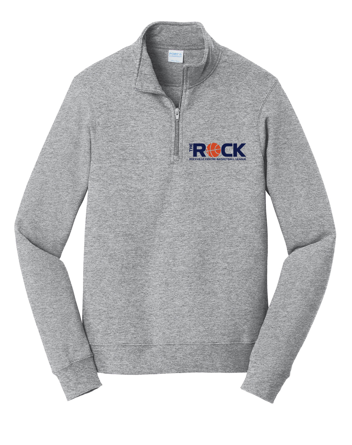 Rockville Centre Basketball League Printed 1/4 zip PC850QT