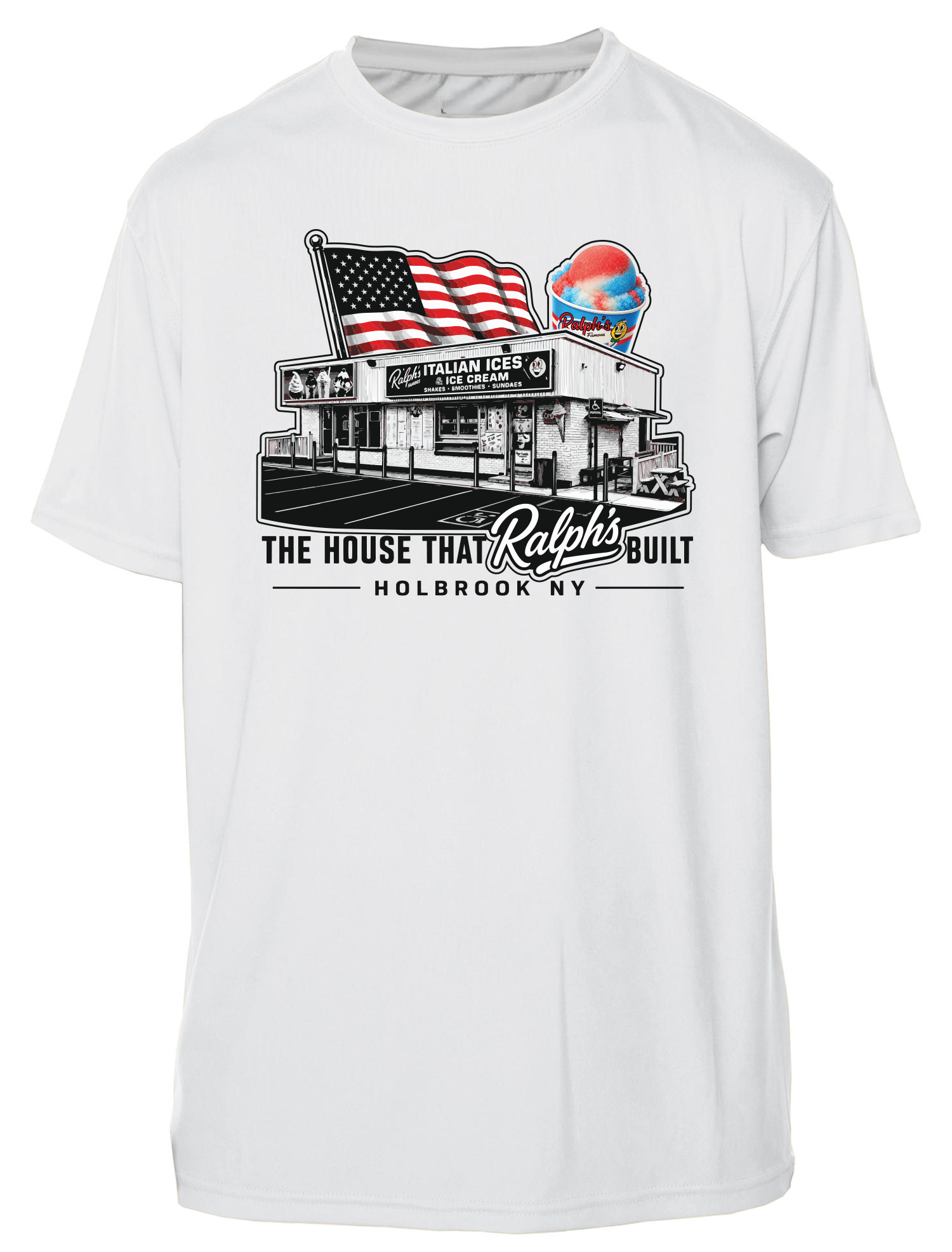 Ralphs Famous Italian Ices & Ice Cream The House UPF 50+ UV solar protection Short Sleeve Shirt