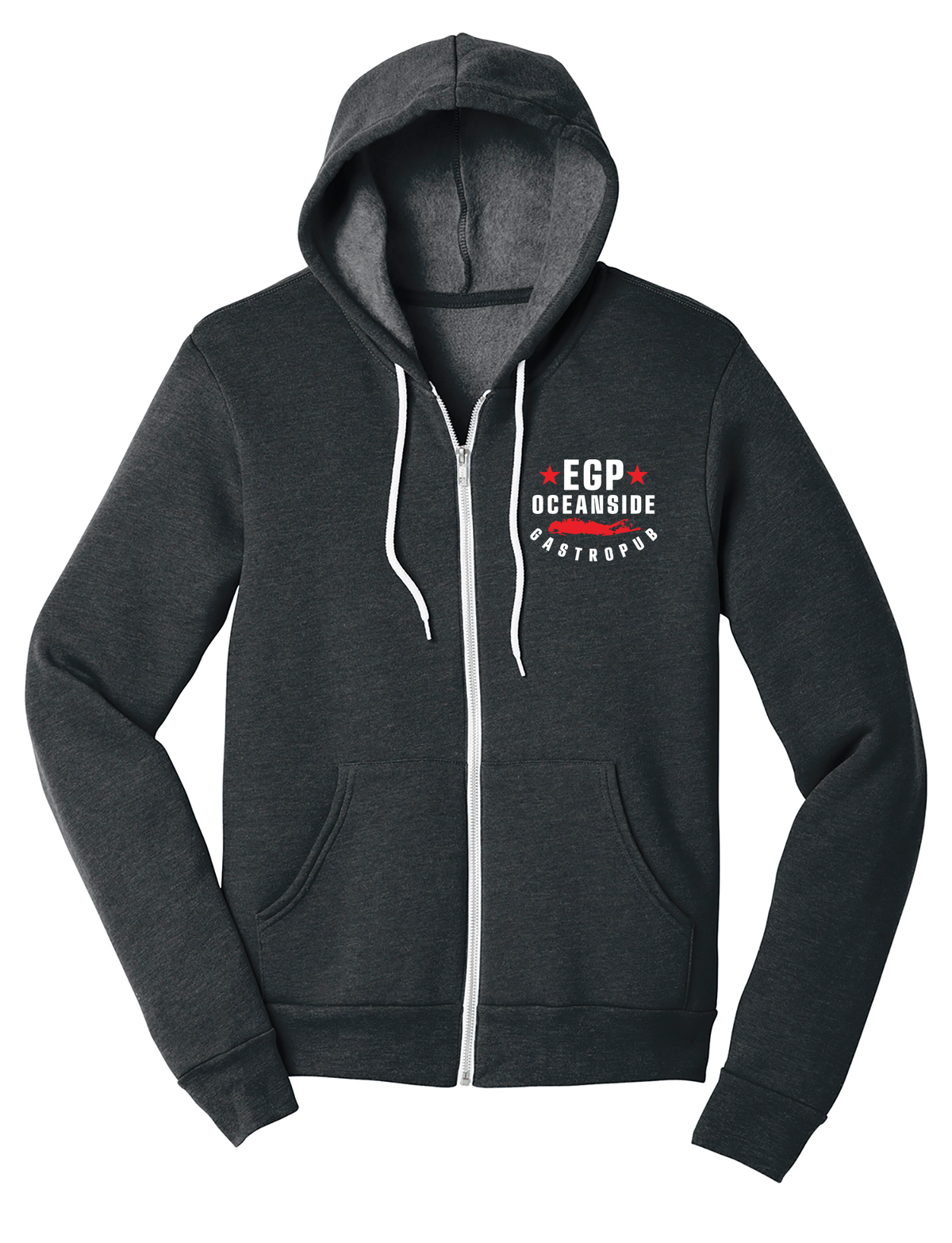 EPG OCEANSIDE SPONGE FLEECE FULL ZIP HOODIE BC3739