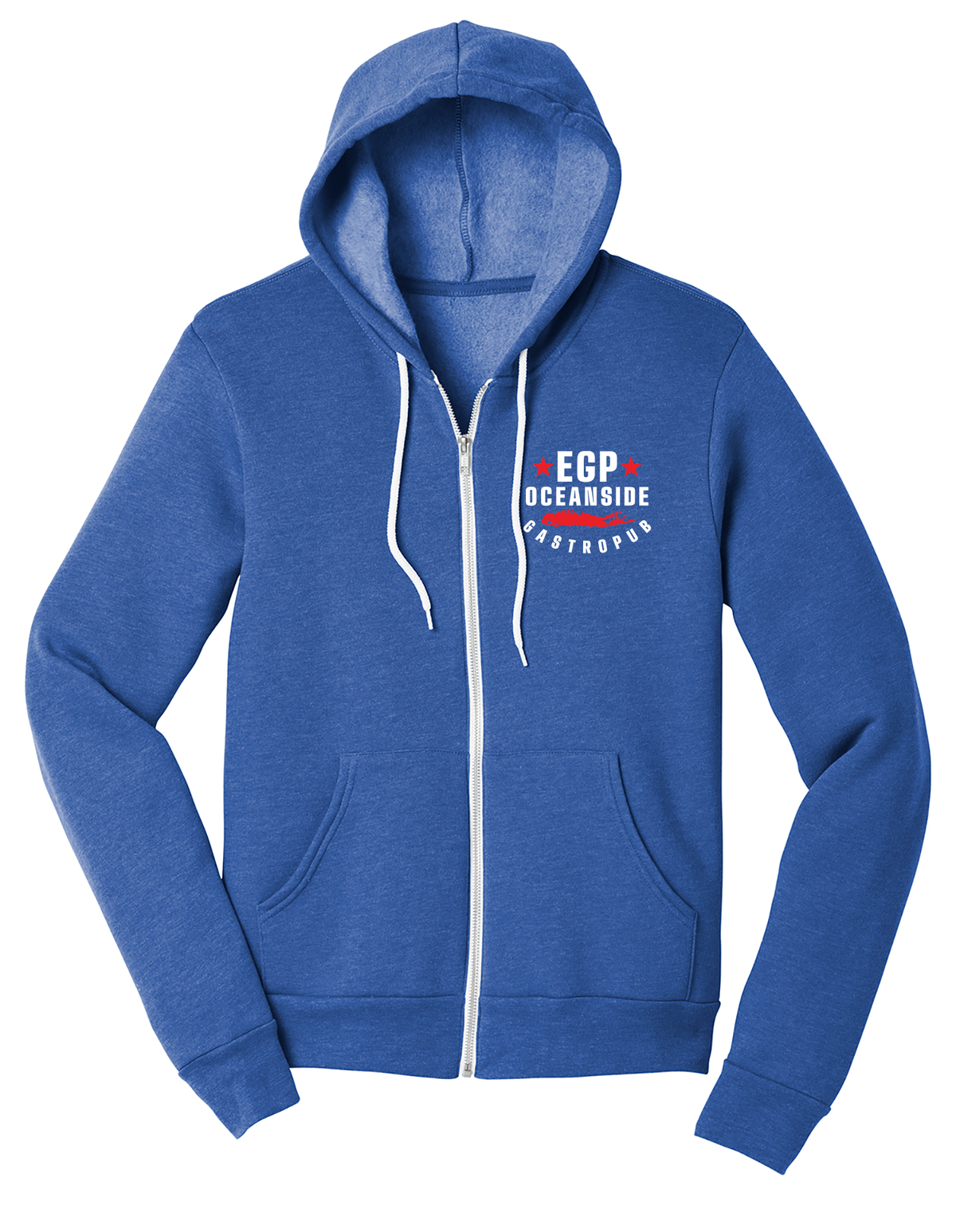 EPG OCEANSIDE SPONGE FLEECE FULL ZIP HOODIE BC3739