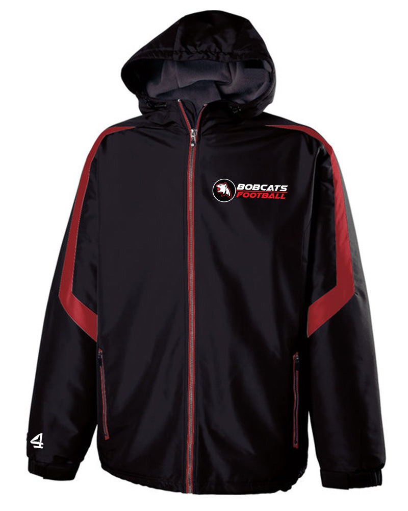 Bobcats Football Touchdown  Adult Full Zip Jacket