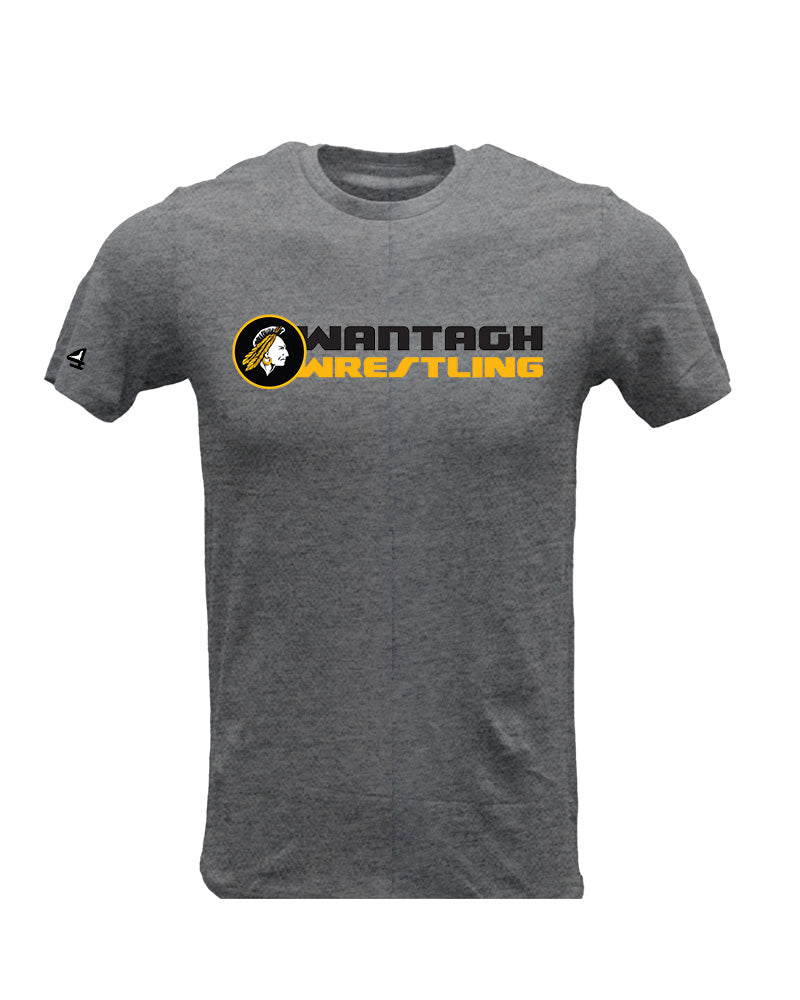 Wantagh Wrestling Heather Grey Short Sleeve Match Day T Shirt