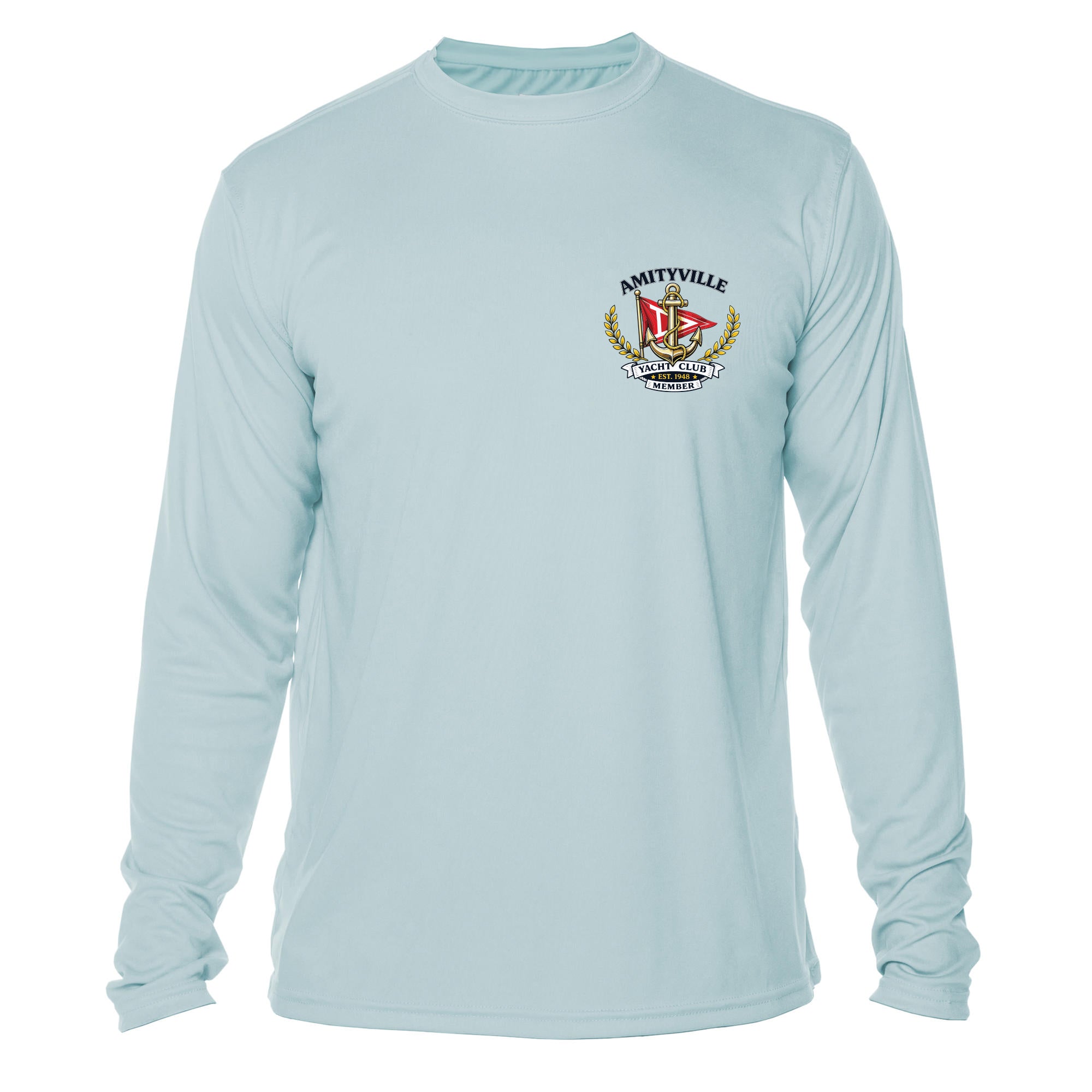 Amityville Yacht Club UPF 15+ MEN'S SOLAR LONG SLEEVE SHIRT