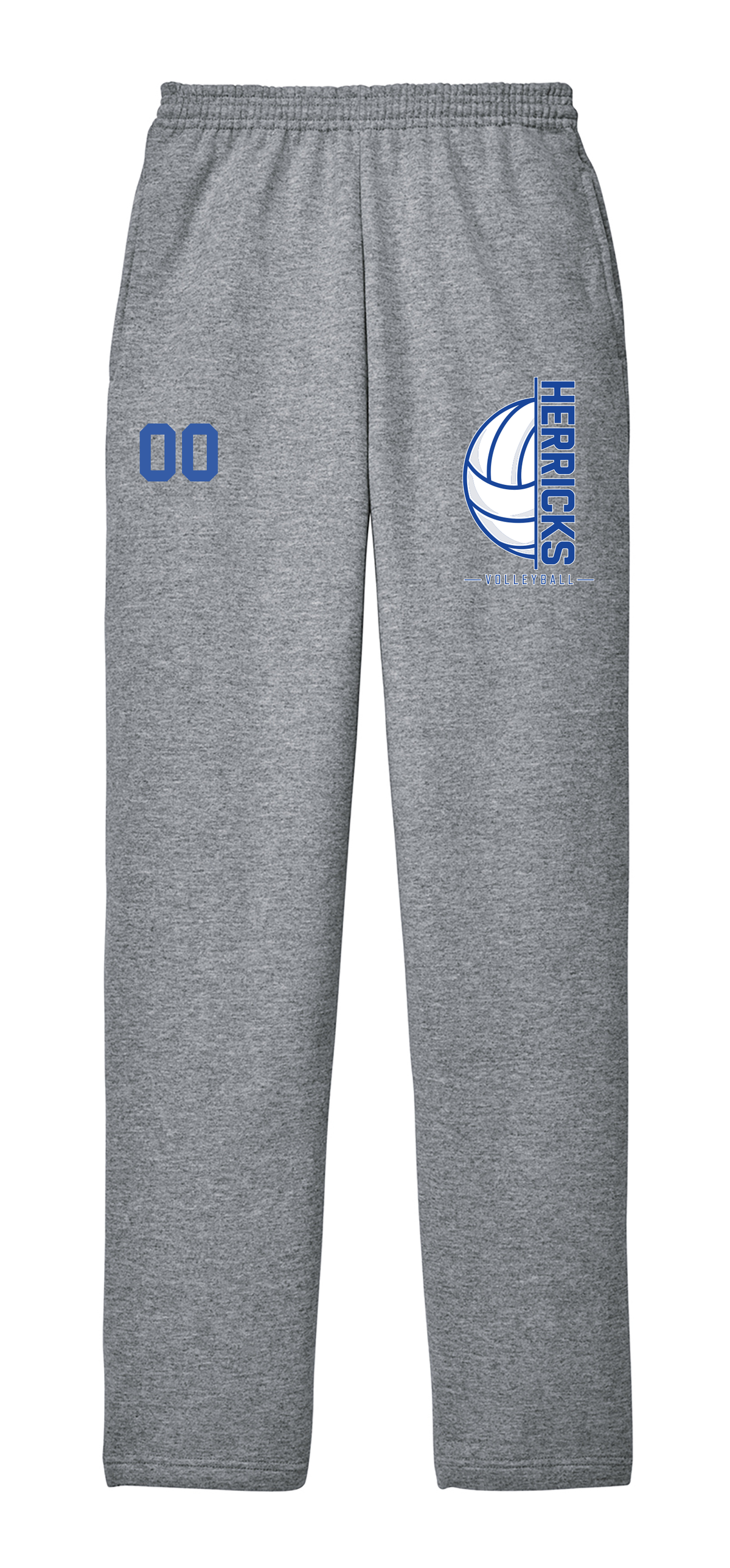 HERRICKS VOLLEYBALL OPEN BOTTOM SWEATPANTS PC78P
