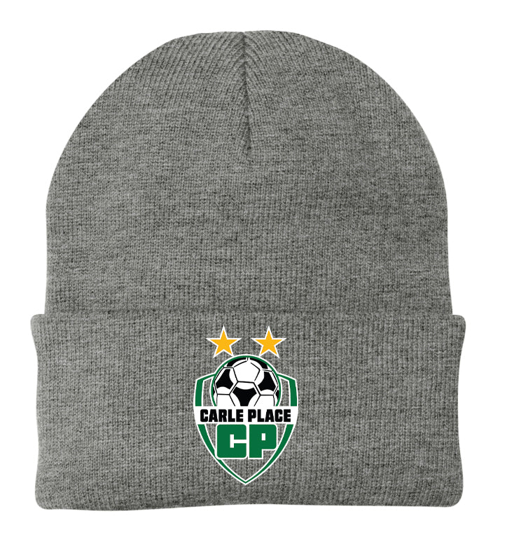 Carle Place Soccer POM POM BEANIE