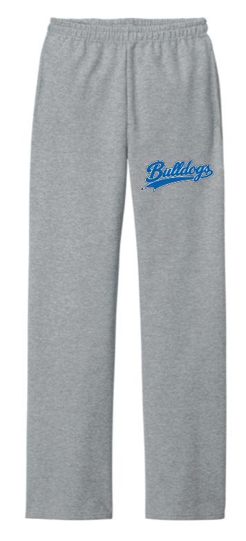 BLUE COLLAR BULLDOGS BASEBALL YOUTH OPEN BOTTOM SWEATPANTS