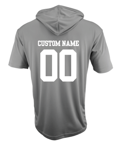 BLUE COLLAR BULLDOGS BASEBALL HOODED SHORT SLEEVE SHIRT