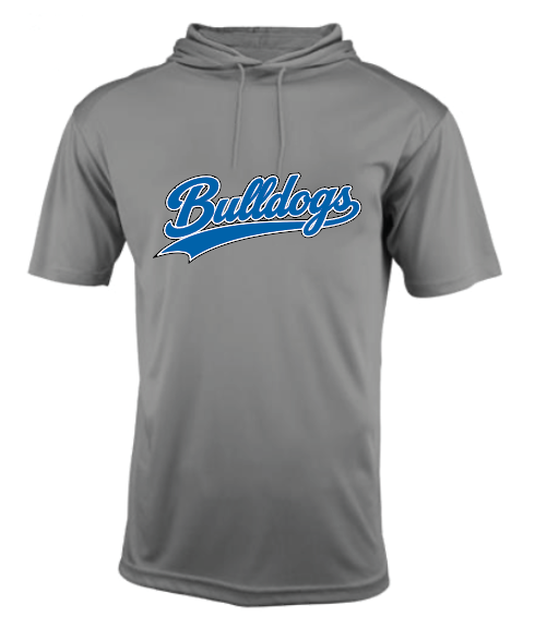 BLUE COLLAR BULLDOGS BASEBALL HOODED SHORT SLEEVE SHIRT
