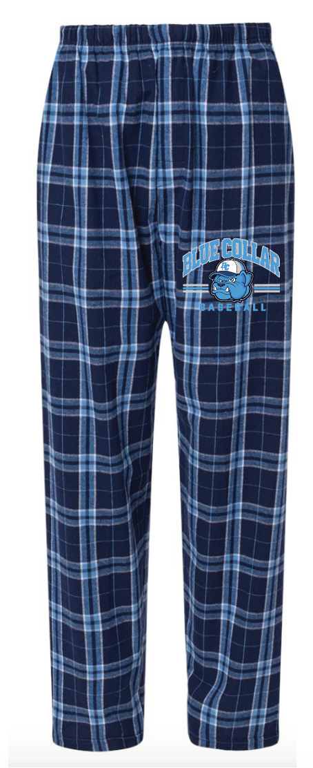 BLUE COLLAR BULLDOGS BASEBALL FLANNEL PANTS bm6624 / BY6624