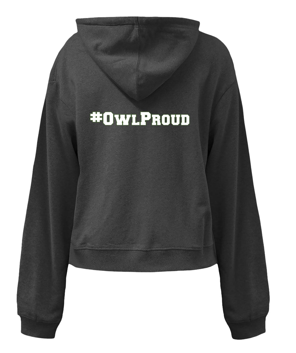 Lynbrook North Owl Pride Cropped Fleece Hoodie