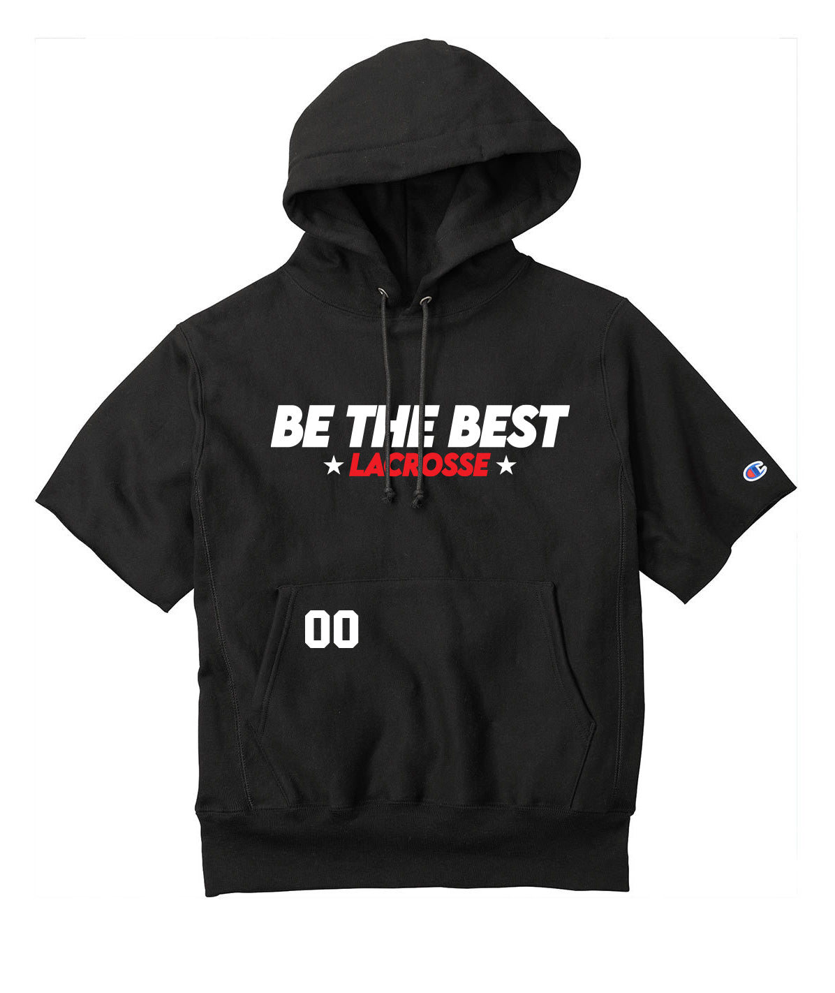 BTB LACROSSE Champion ® Reverse Weave ® Short Sleeve Hooded Sweatshirt