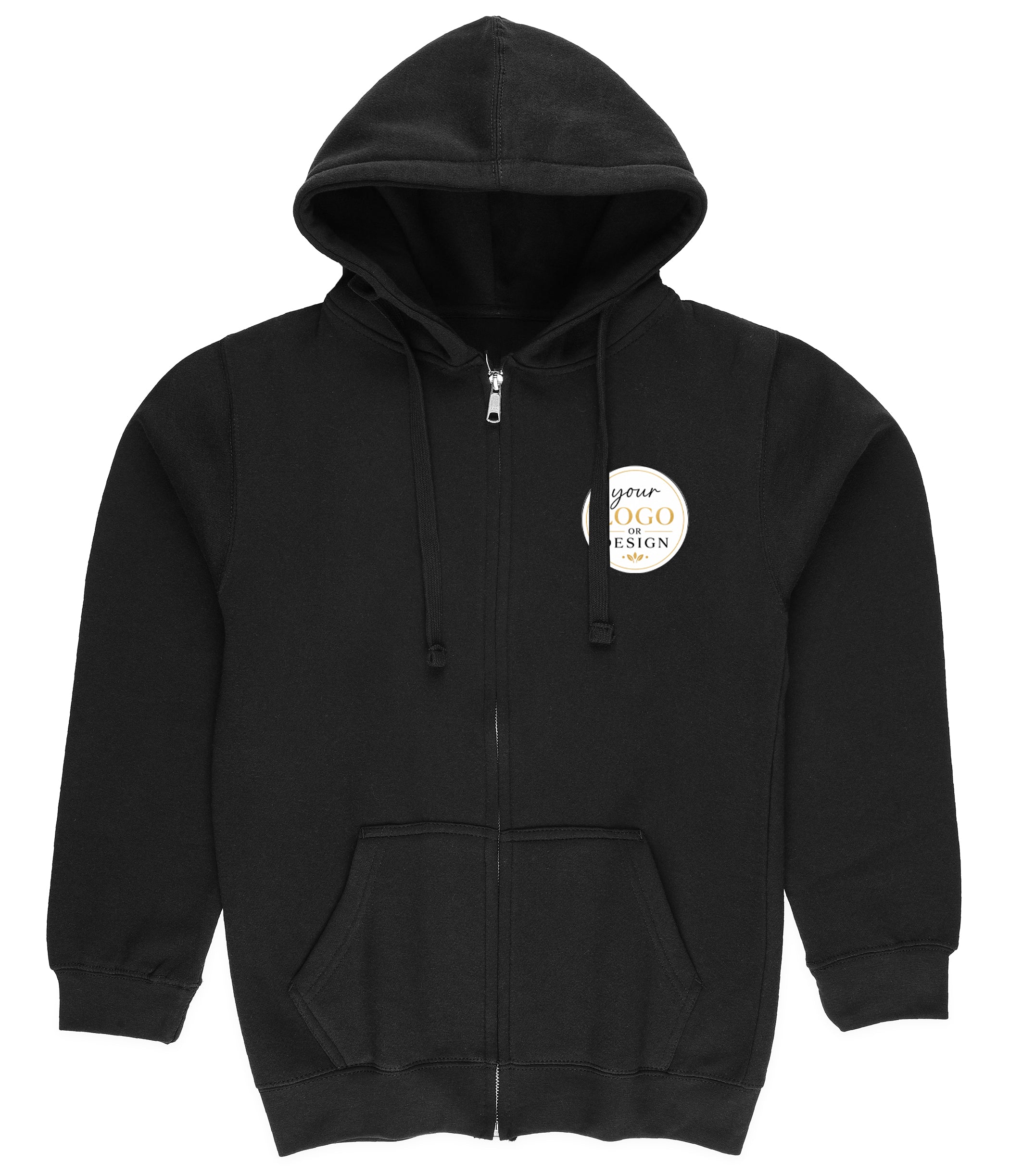 Printed Full Zip Hoodie