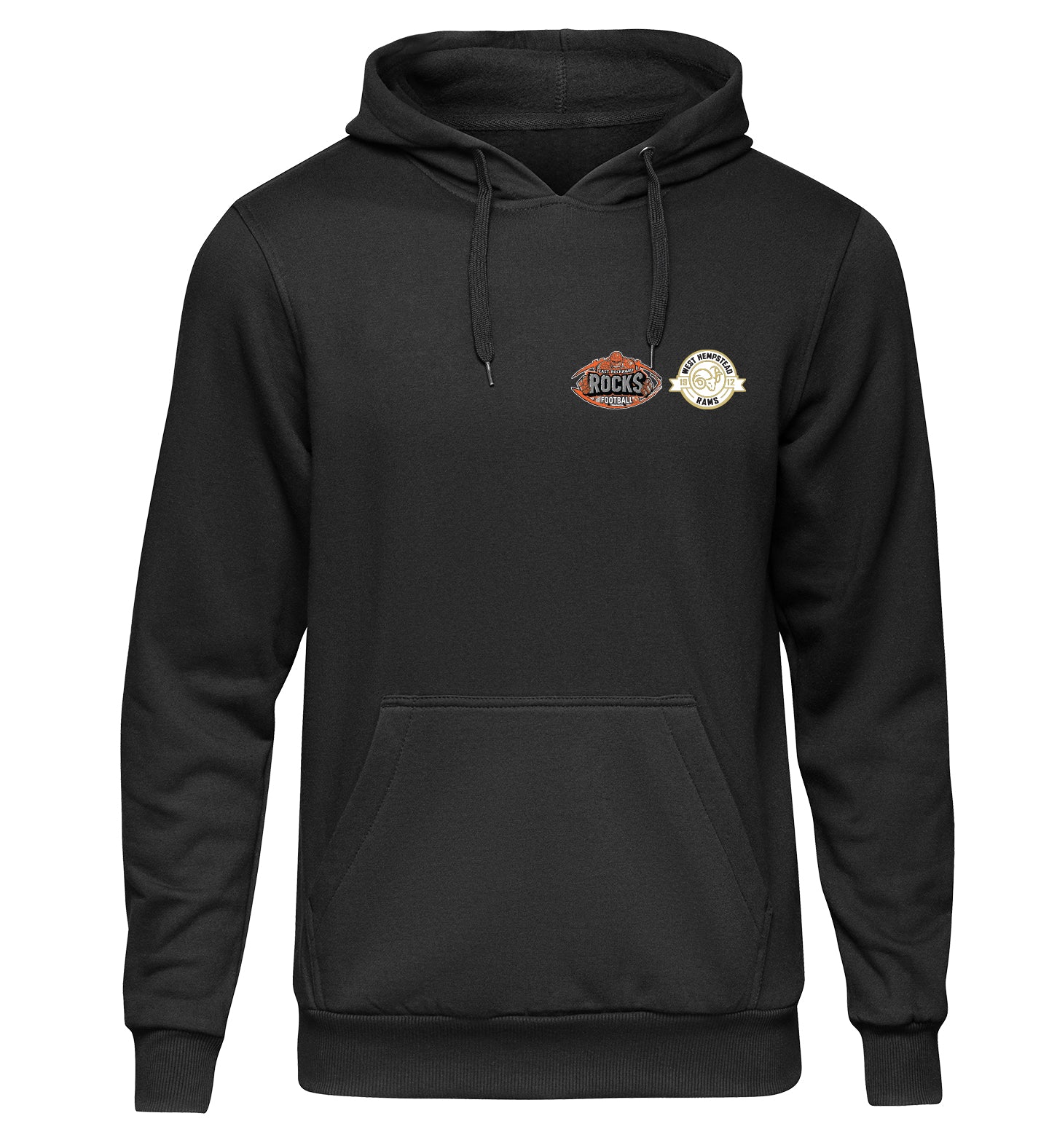 EAST ROCKAWAY FOOTBALL ROCK & RAMS FOOTBALL HOODIE