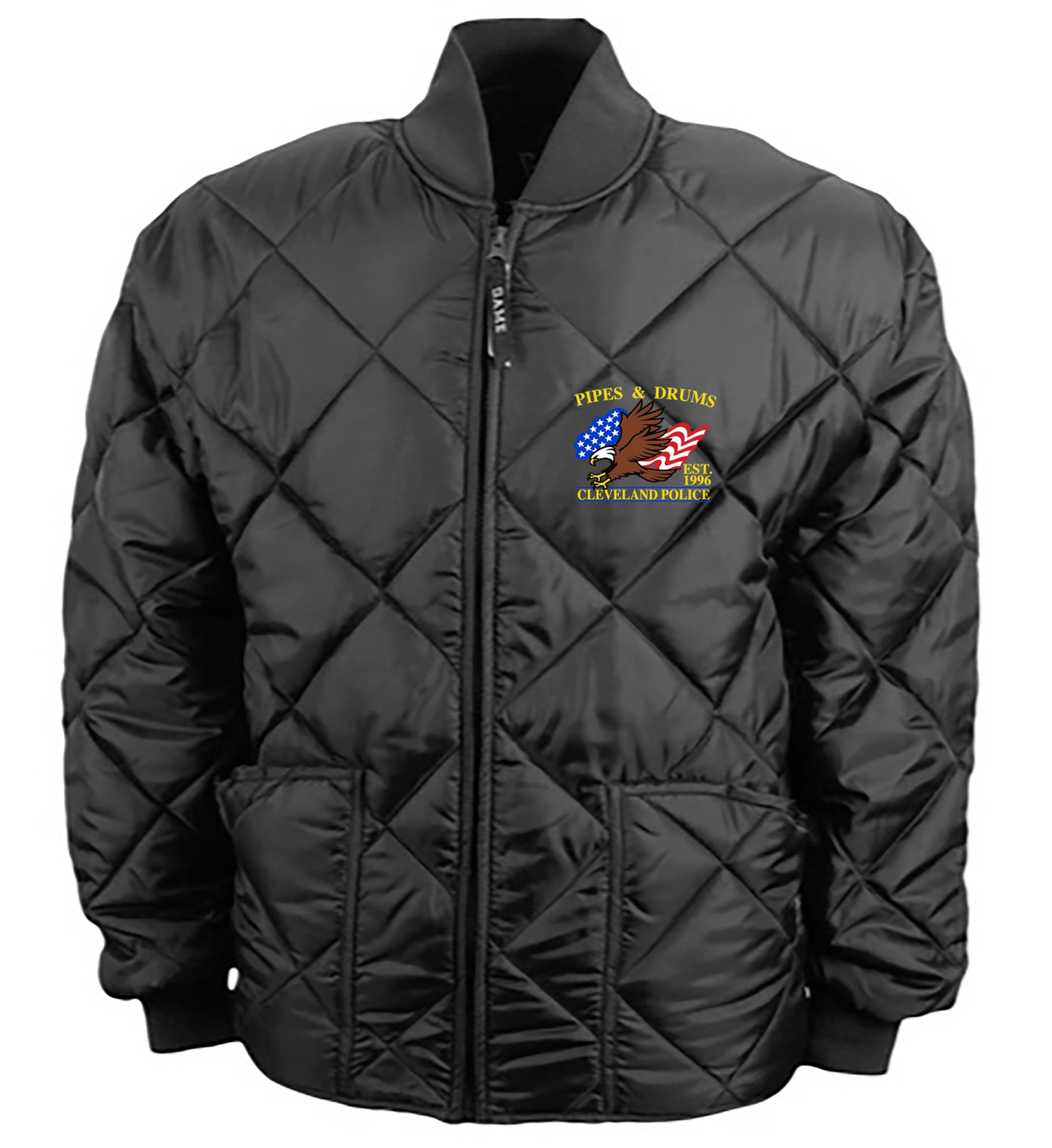 CLEVELAND POLICE PIPES AND DRUMS Embroidery Puff Jacket