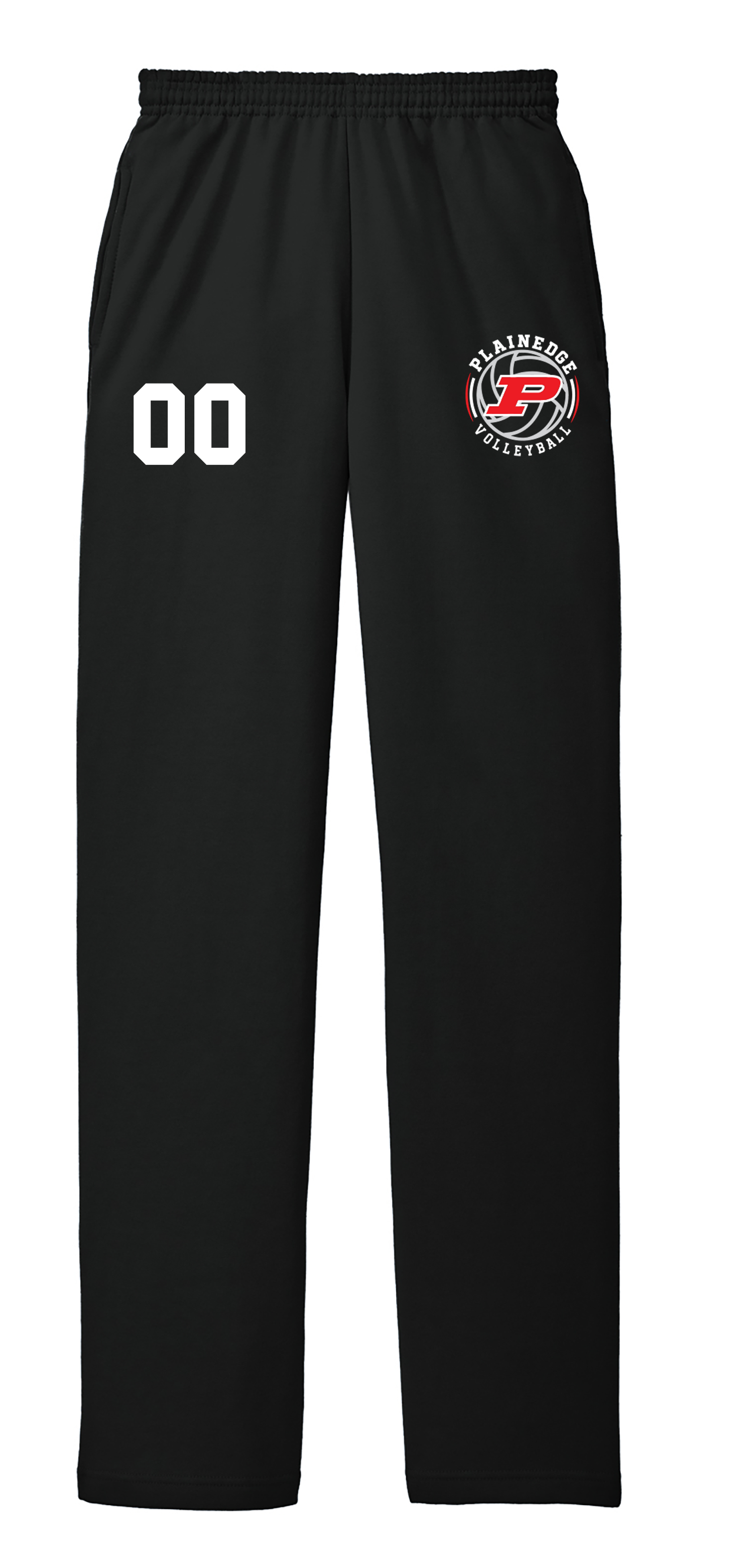 PLAINEDGE VOLLEYBALL OPEN BOTTOM SWEATPANTS