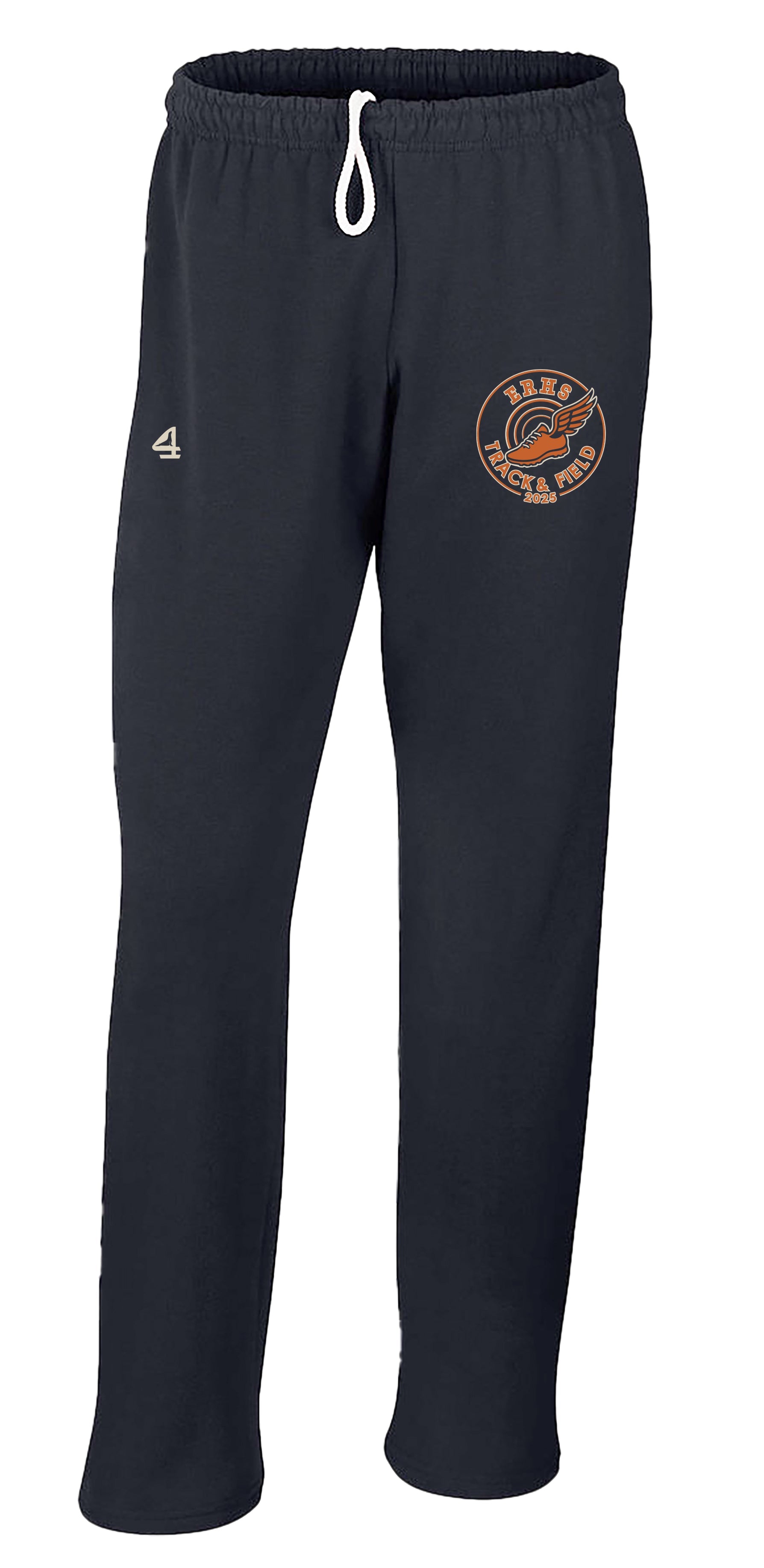 ERHS Track & Field Open Bottom Fleece Sweatpants