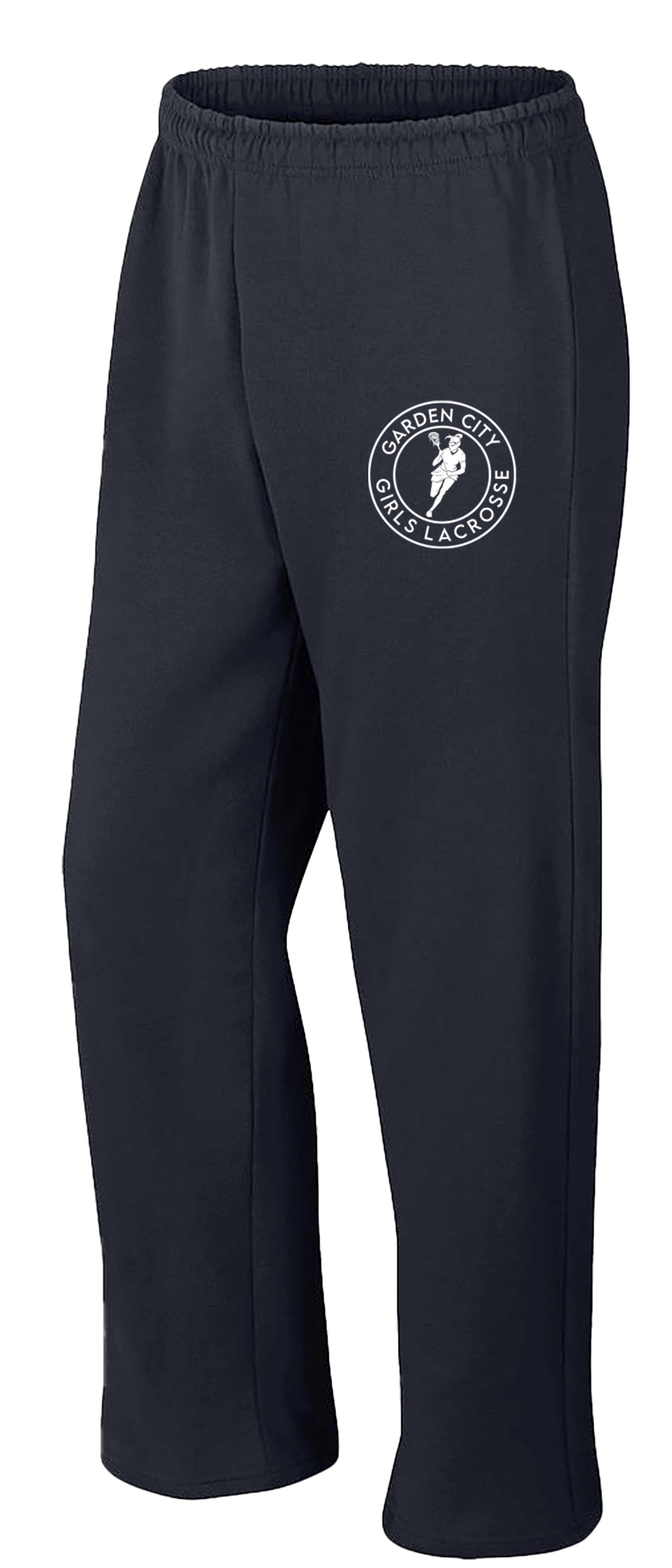 GARDEN CITY GIRLS LACROSSE Open Bottom Sweatpants