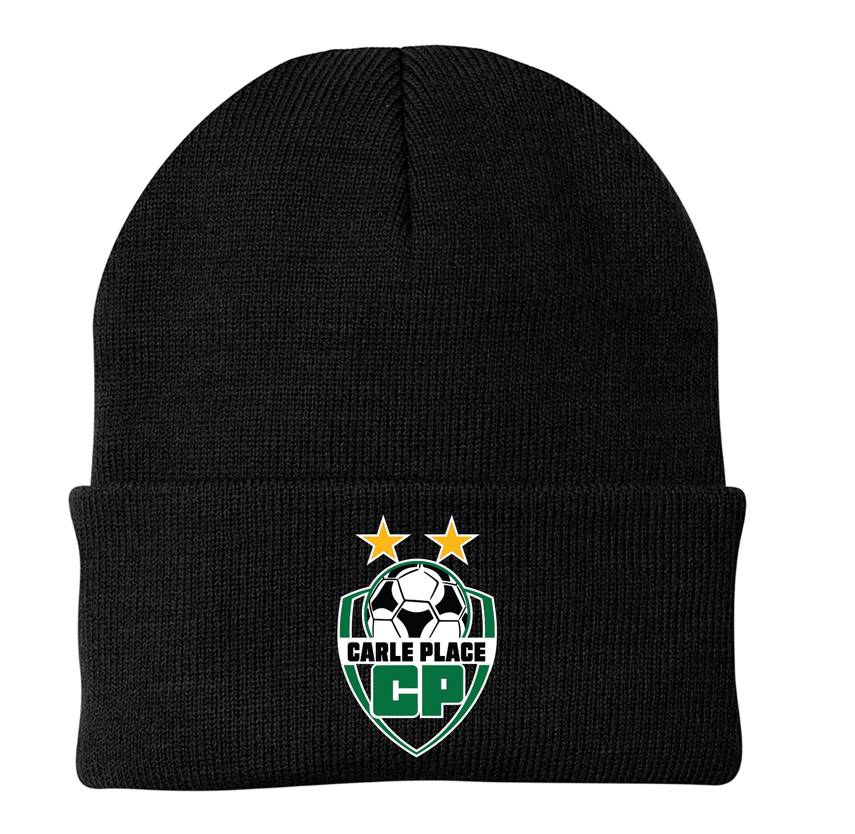 Carle Place Soccer POM POM BEANIE