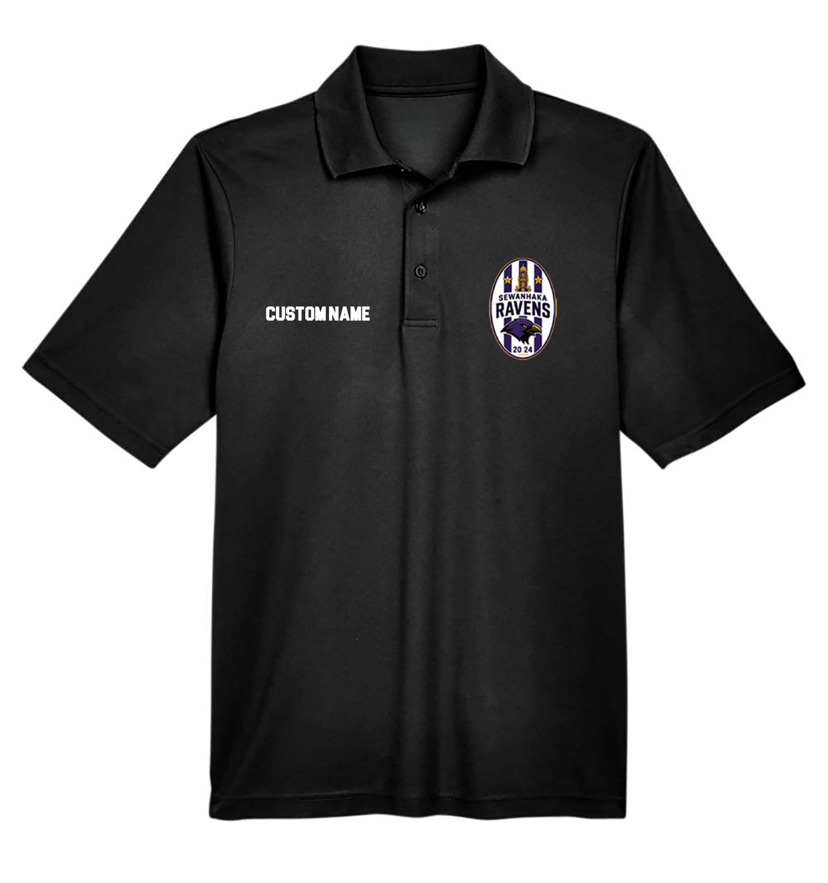 SEWANHAKA RAVENS BOYS SOCCER PRINTED PERFORMANCE MEN'S POLO 88181