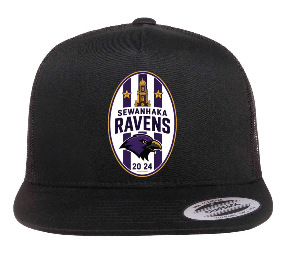 SEWANHAKA RAVENS BOYS SOCCER PRINTED TRUCKER HAT SNAPBACK 6006