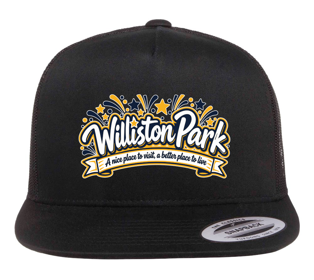 WILLISTON PARK 100TH ANNIVERSARY PRINTED TRUCKER HAT