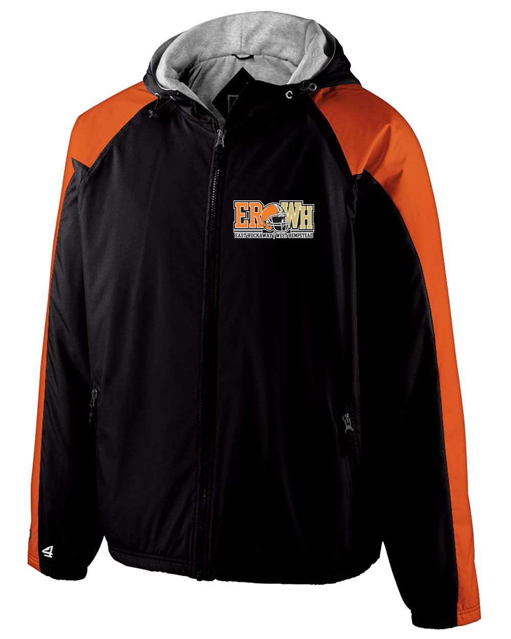 East Rockaway Football Embroidered fleece lined Hooded Jacket